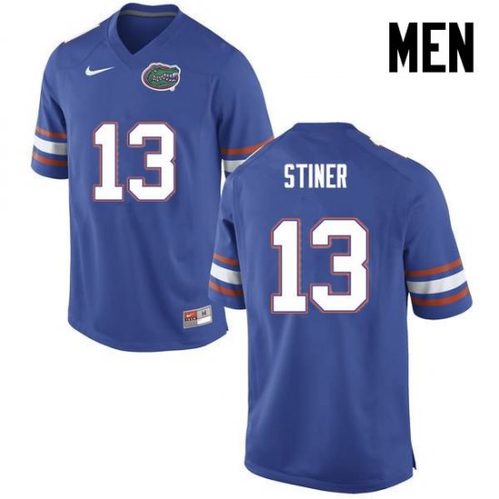 Men's Florida Gators #13 Donovan Stiner NCAA Nike Blue Authentic Stitched College Football Jersey YNS2362NX